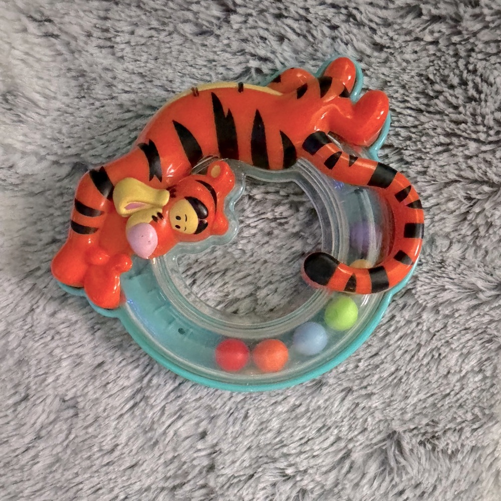 Antique Disney Winnie the Pooh baby rattle